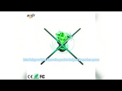 인터랙티브 홀로그램 팬 3D LED 디스플레이 홀로그래픽 커버 블레이드 다양한 크기 솔루션