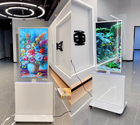 품질  Double Sided Indoor LCD Digital Signage Retail Shop Digital Signage 55 Inch 65 Inch 공장