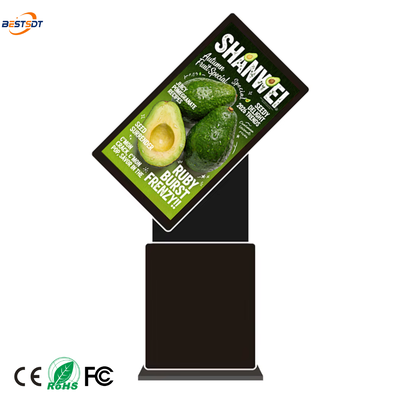 품질  360 Degree Rotatable Floor Standing Digital Signage 43 50 55 65 Inch 4K Android Windows Touch Screen 공장