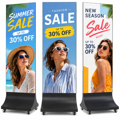 품질  Outdoor LED Poster Display 640x1600mm P2.5 4500nits IP65 Weatherproof Advertising Screen 공장