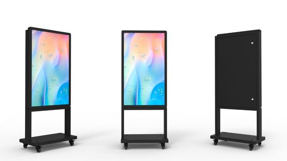 55인치 65인치 외관 LCD 광고 디지털 사이니지 서있는 터치 LCD 디스플레이