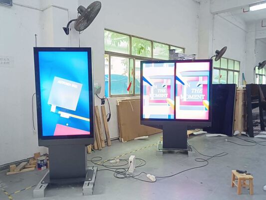 43-75 인치 터치 스크린 LCD 광고 디스플레이 2500nits 밝기 및 178 °/178 ° 보는 각