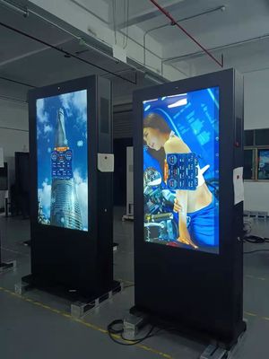 85 65 55 43 인치 옥외 LCD 스크린 광고 전시 화면 간이 건축물 디지털 간판 및 전시 토템