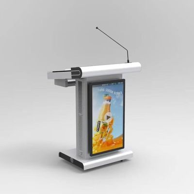 현대 멀티미디어 포디움 회의실 / 훈련실 마이크와 스피커가 있는 포디움