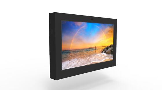 43 인치 외관 LCD 광고 디스플레이 2500Cd / m2 밝기 벽에 장착 된 디지털 사이니지 스크린