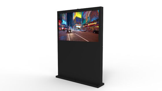 55인치 IP65 방수 상업용 LCD 디스플레이 2500Cd/m2 밝기 야외 디지털 사이니지