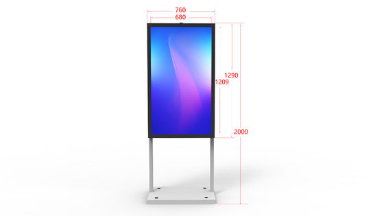안드로이드 os를 가진 55 인치 옥외 LCD 간판 광고 토템 미디어 플레이어 디지털 방식으로 간판