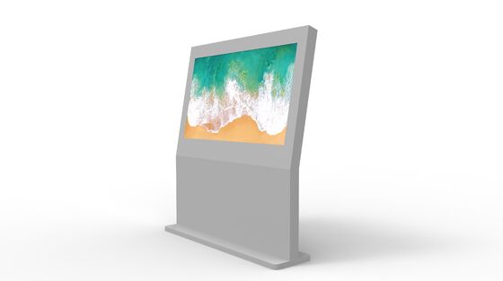 스마트 아웃도어 LCD 디지털 사이니지 4K 해상도 2500nits 밝기 및 178° 관점 상업용 디스플레이 터치 스크린 키오스크