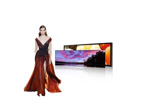 프리미엄 스트레칭 바 LCD 디스플레이 스크린 울트라 셸프 엣지 디스플레이