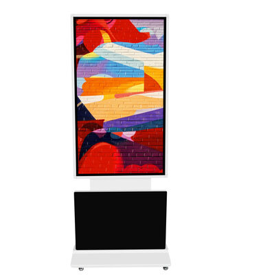 43인치 4K 풀 스크린 수직 실내 디지털 사이니지 LCD 광고 디스플레이