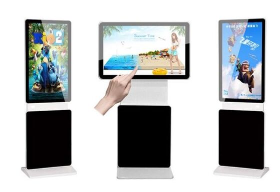 4G WiFi LCD 디스플레이 화면 디지털 간판 광고 키오스크를 서 있는 55 인치 바닥