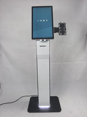 인터랙티브 셀프 서비스 키오스크 21.5 32 인치 바닥 서 있는 터치 스크린 POS 프린터 키오스크
