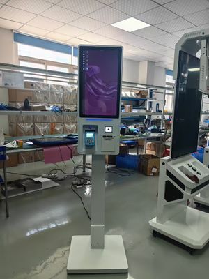 바닥에 서 있는 모든 것 하나 결제 키오스크 셀프 주문 터치 크레인 터미널 레스토랑 / 슈퍼마켓의 셀프 서비스 키오스크