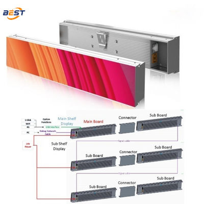 방수 GOB 초얇은 셸 LED 디스플레이 21mm 두께 P1.2-P1.8 픽셀 피치 500CD 밝기