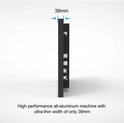 야외 LCD 디지털 사이니지 초 얇은 날씨에 견딜 수 있는 광고 화면 30mm 두께와 IK10 온화 유리