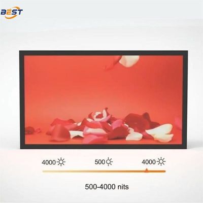 높은 밝기 상업용 LCD 디스플레이 4000nit 스마트 라이트 센서 178도 관점