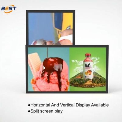 야외 IP66 방수 디지털 사이니지 55 인치 5000nit UHD 항공 등급 알루미늄 합금