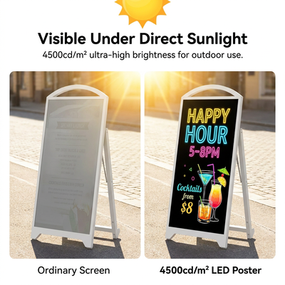 P2.5 야외 LED 모바일 디스플레이, 4500nit 고 밝기와 65,000mAh 배터리 가동 휴대용 LED 신호