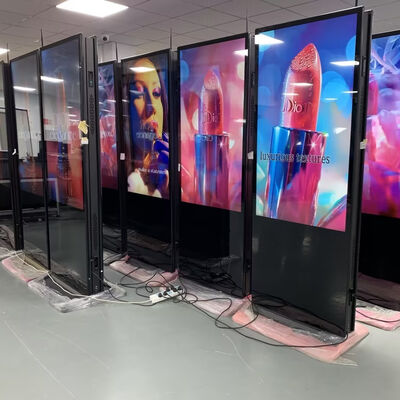 LG A급 IPS 패널 및 클라우드 CMS 원격 관리 기능을 갖춘 실내 플로어 스탠딩 4K UHD 디지털 사이니지