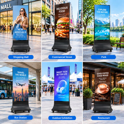 High Definition Outdoor LED Poster Display P1.25 3840Hz Refresh Remote Content Management Screen